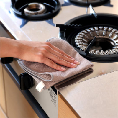 CB Japan carari系列 廚房清潔布二入組-油污清潔用