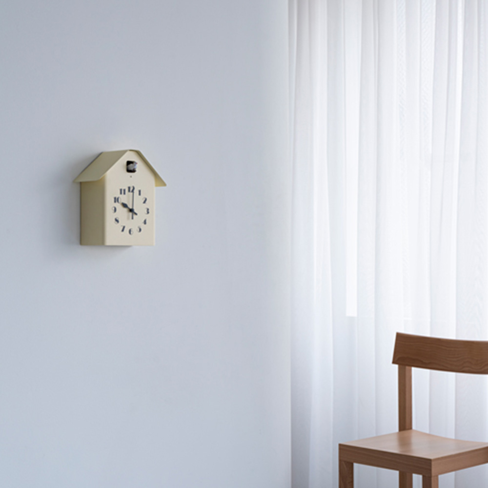 Lemnos_RF20-03_IV_02 日本 Lemnos 房型布穀鳥時鐘 (象牙)