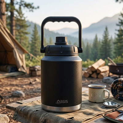 澳洲 Oasis 雙層真空大容量保溫壺 2.1L (黑色)