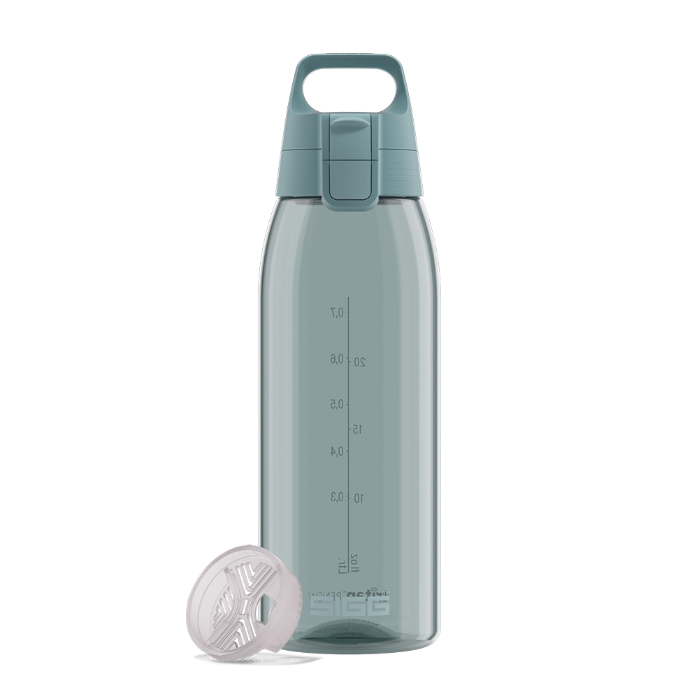 瑞士百年 SIGG 全彩 Tritan 彈蓋耐衝擊運動水瓶1000ml (湖水藍)