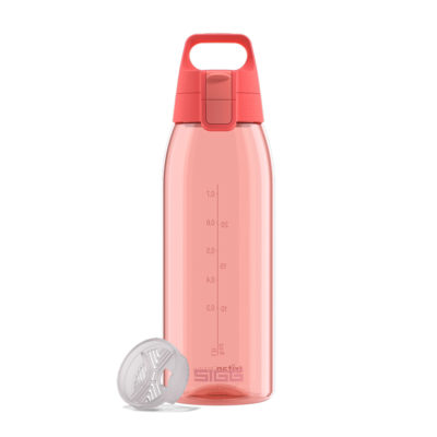 瑞士百年 SIGG 全彩 Tritan 彈蓋耐衝擊運動水瓶1000ml (西瓜紅)