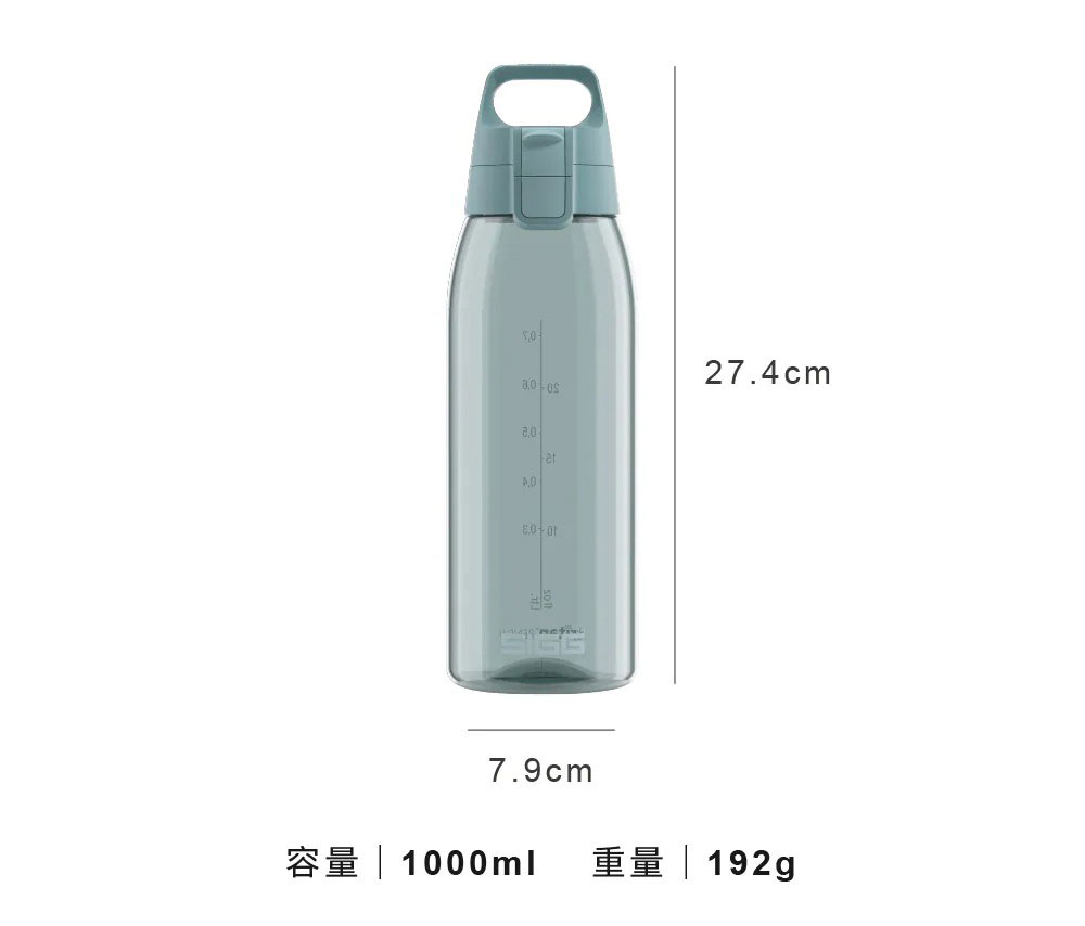 瑞士百年 SIGG 全彩 Tritan 彈蓋耐衝擊運動水瓶 1000ml