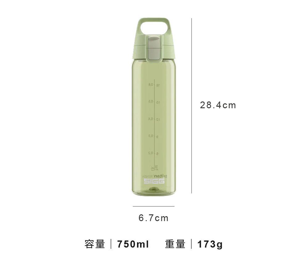 瑞士百年 SIGG 全彩 Tritan 彈蓋耐衝擊運動水瓶 750ml