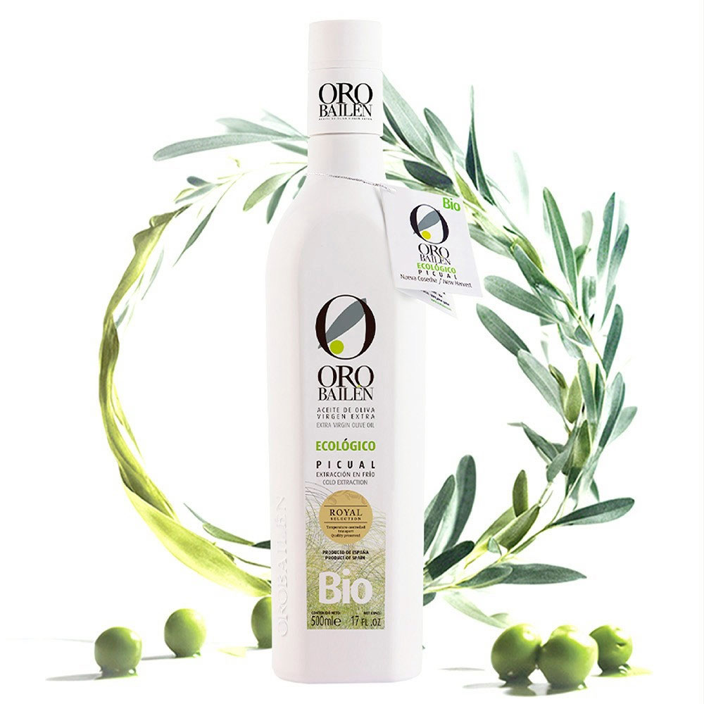 西班牙 Oro Bailen 皇嘉 有機特級冷壓初榨橄欖油【Picual皇家級】500ml