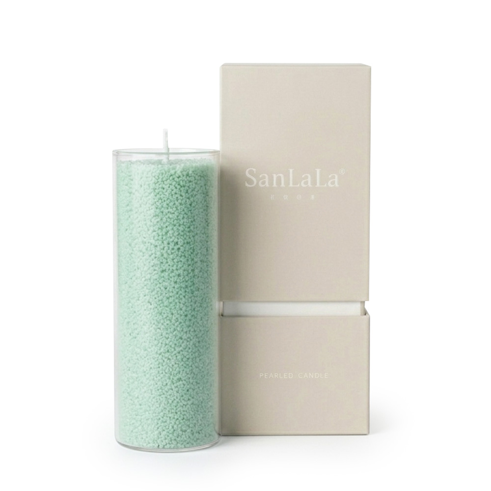 SANLALA_Scent_Green_AD SanLaLa 珍珠香氛沙蠟 500g (山野) 贈燭芯30支
