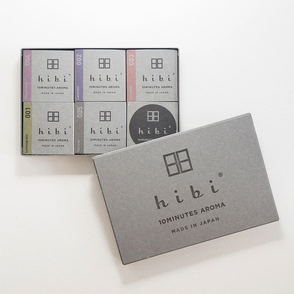 I04001_02 日本 hibi 薰香火柴 經典系列 5入禮盒 (8支入/盒) 含專用燃燒墊