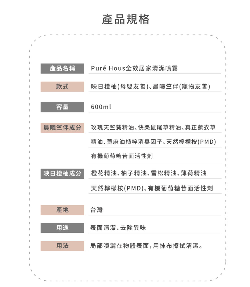 Vogito 好日照 Puréhous 全效去味清潔噴霧