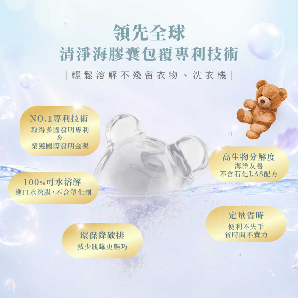清淨海 純淨系列植萃酵素洗衣膠囊 2.0