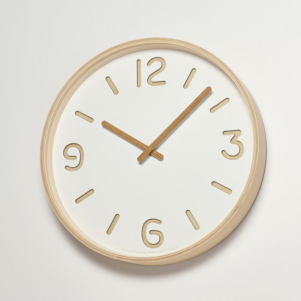 NY18-15_WH_01 日本 Lemnos Thomson Paper 時鐘 (白)