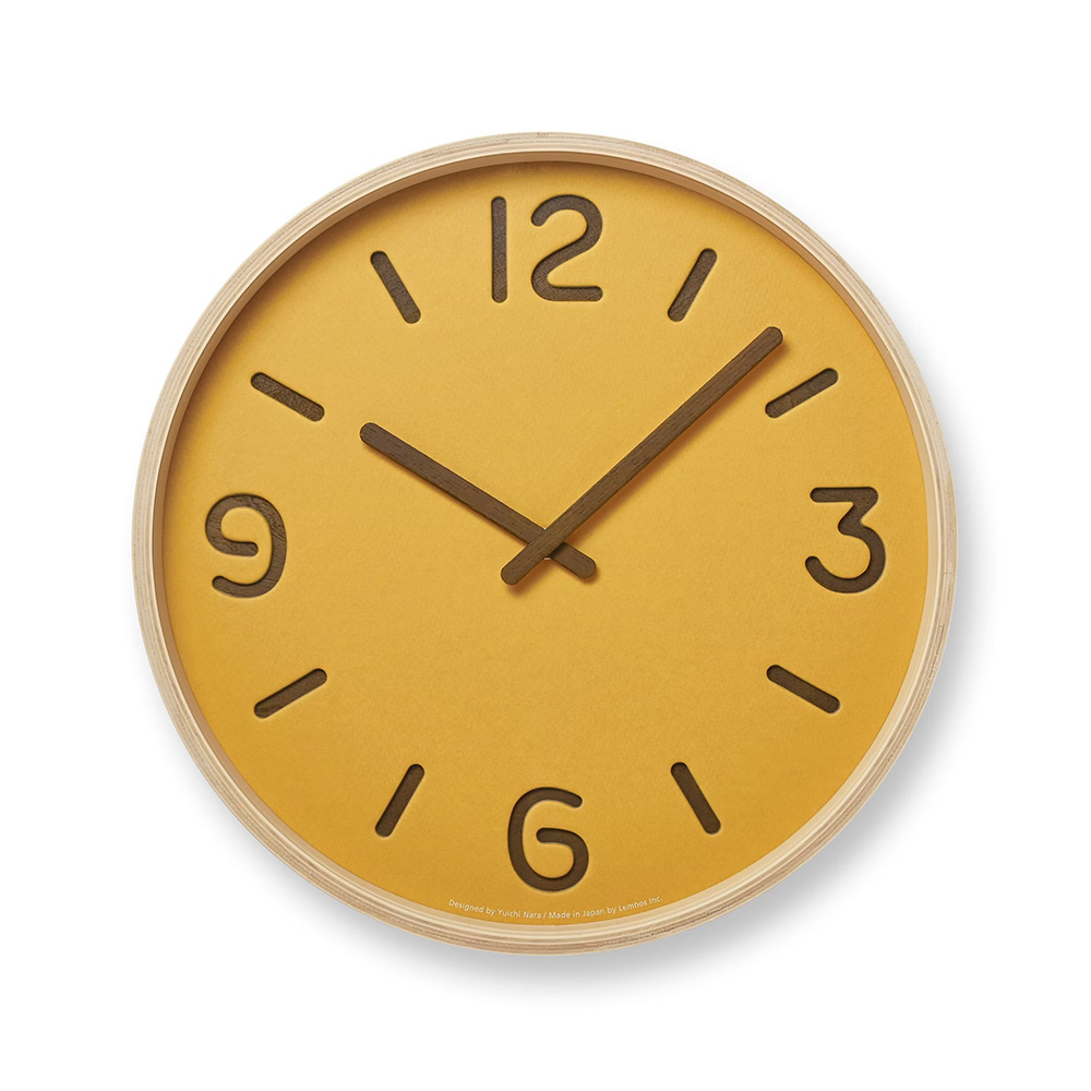 日本 Lemnos Thomson Paper 時鐘 (黃)
