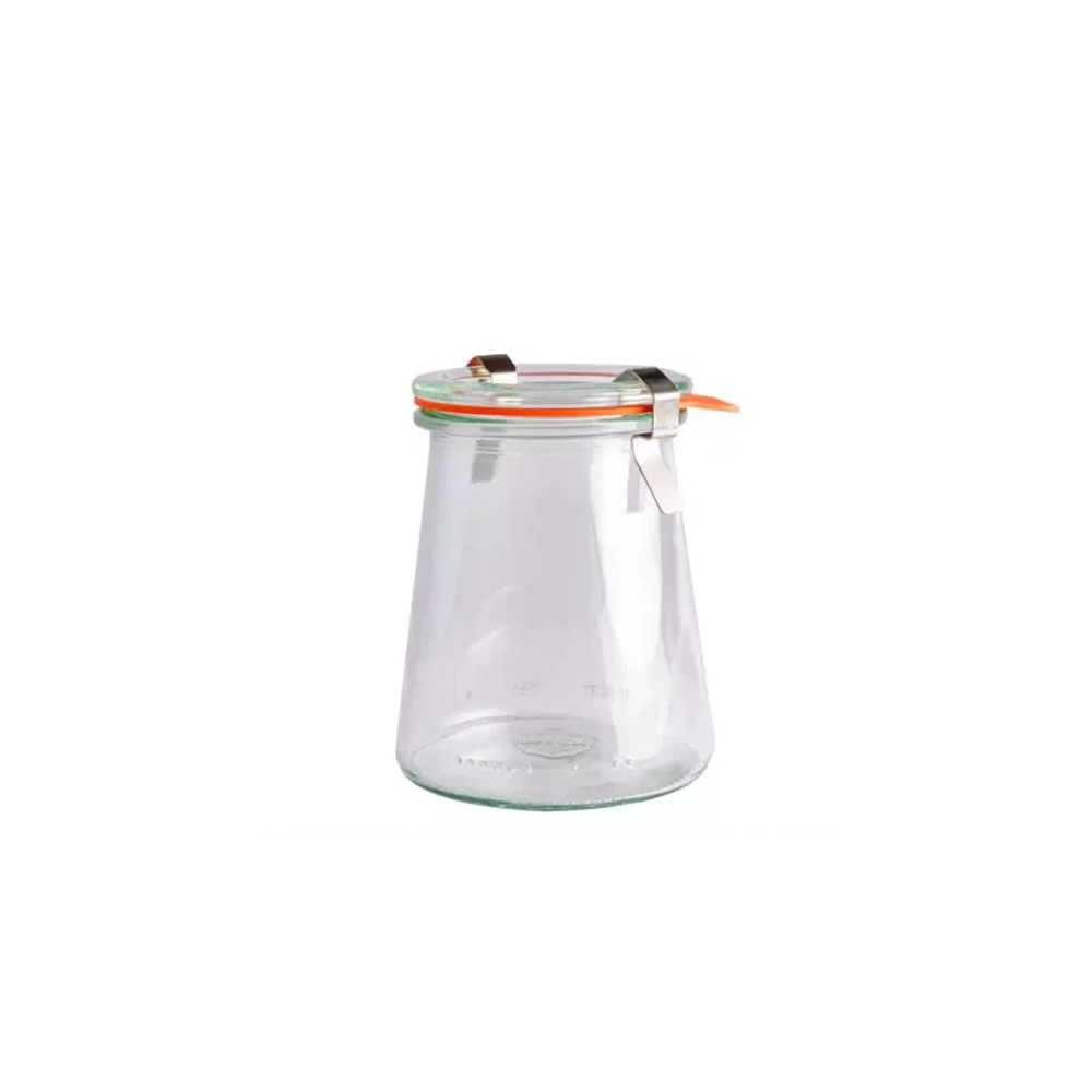 WECK_560_AD 德國 WECK 560 玻璃密封罐 (含密封圈+扣夾) Trapezoidal Shape 280ml 單入