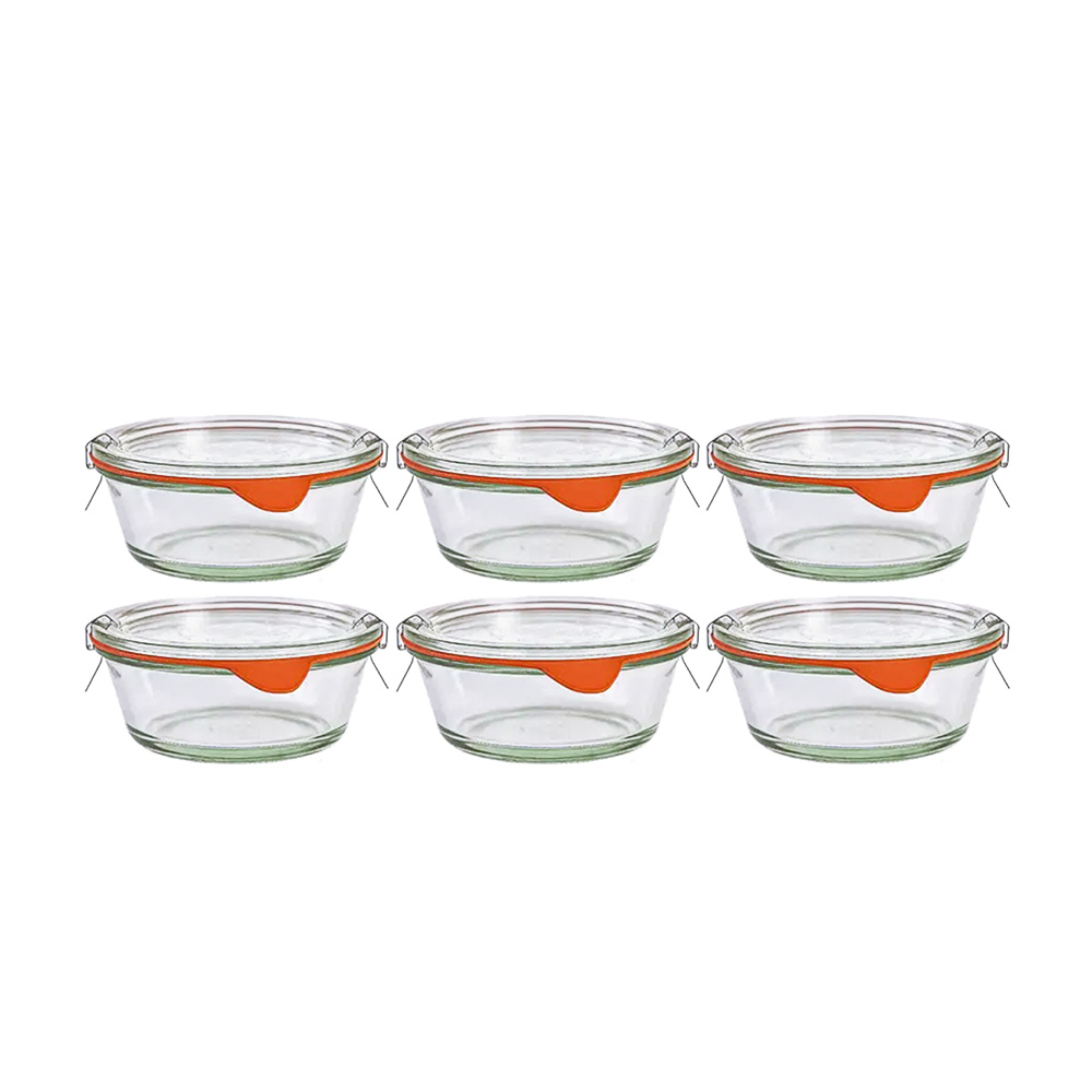 WECK_569x6_AD 德國 WECK 569 玻璃密封罐 Gourmet Jar 290ml 單箱6入