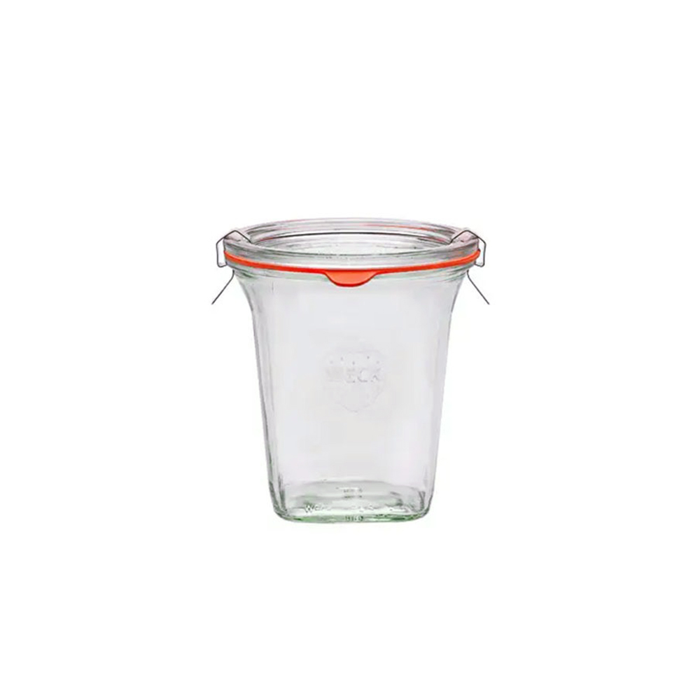 WECK_747_AD 德國 WECK 747 玻璃密封罐 (含密封圈+扣夾) Quadro Shape 545ml 單入