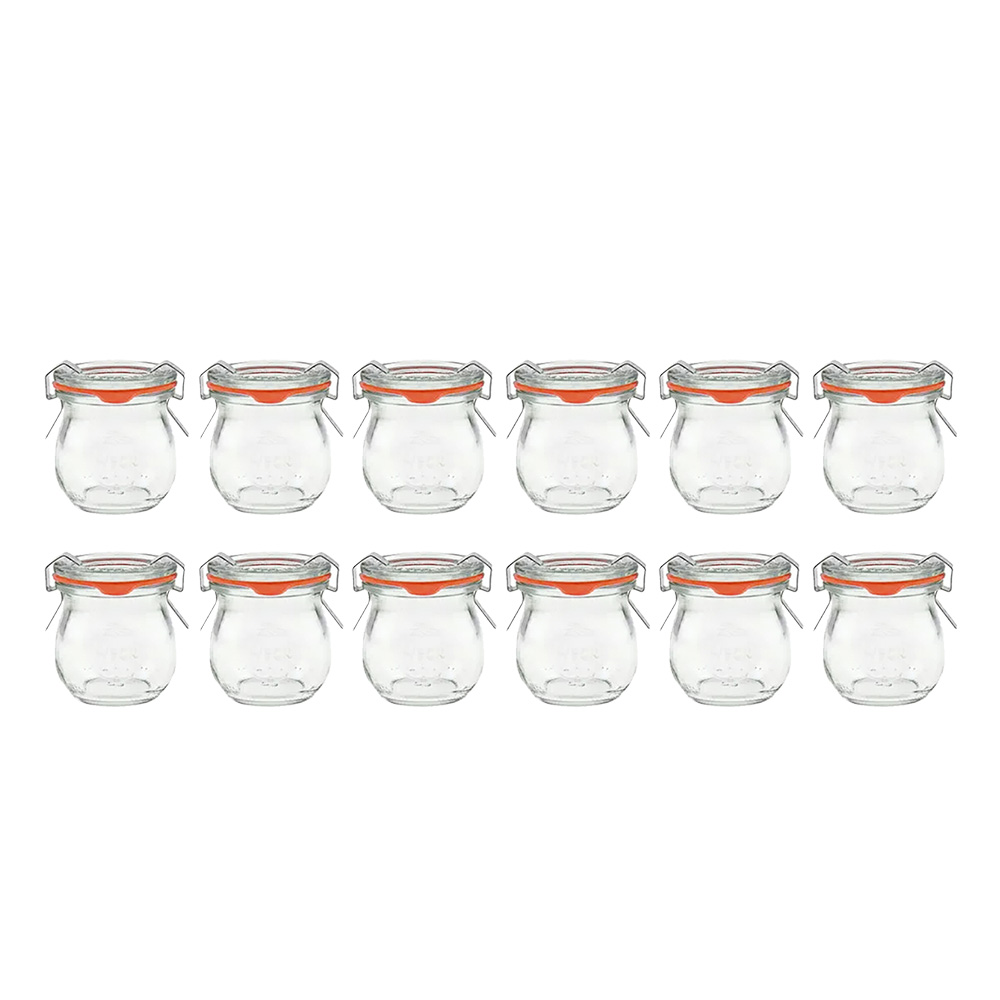 WECK_788x12_AD 德國 WECK 788 玻璃密封罐 Tulip Jar 75ml 單箱12入