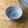 日本 昭和製陶 藍染千段十草 湯碗 15.4cm