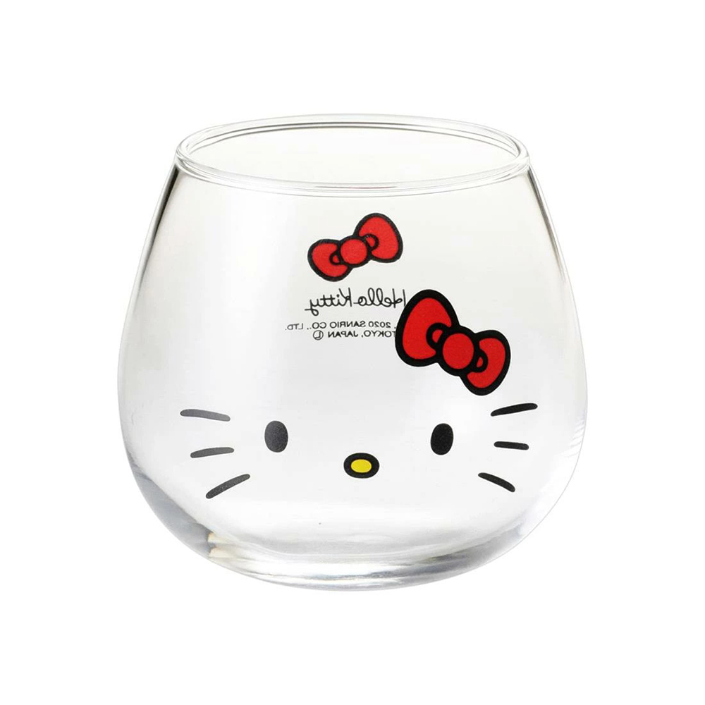 日本 金正陶器 Sanrio 不倒翁玻璃杯 (Hello Kitty 凱蒂貓) 320ml