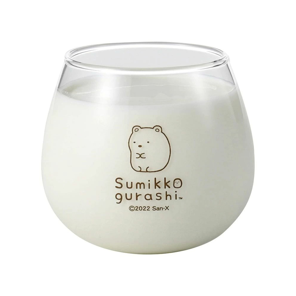 Shirokuma_02 日本 金正陶器 角落生物 不倒翁玻璃杯 (白熊) 320ml