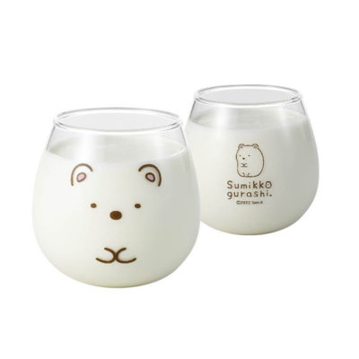 日本 金正陶器 角落生物 不倒翁玻璃杯 (白熊) 320ml