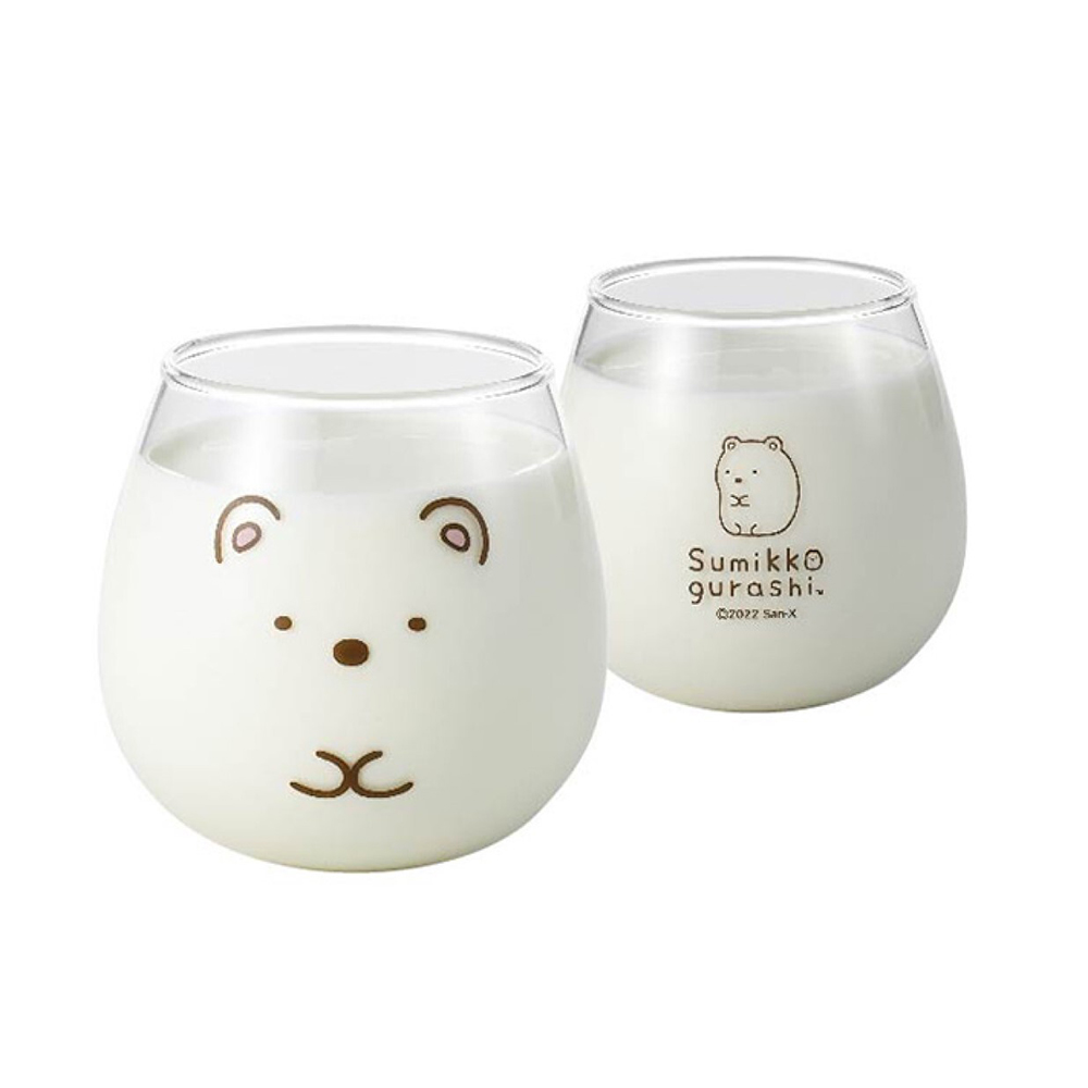 日本 金正陶器 角落生物 不倒翁玻璃杯 (白熊) 320ml