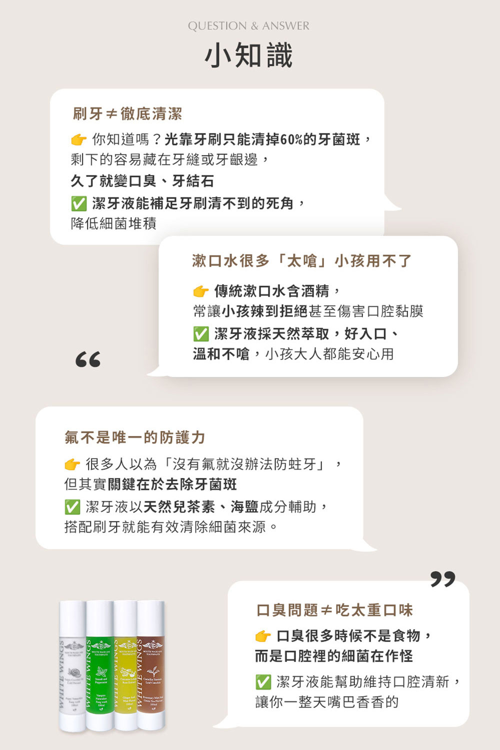 White Wings 白色翅膀 潔牙液 100ml