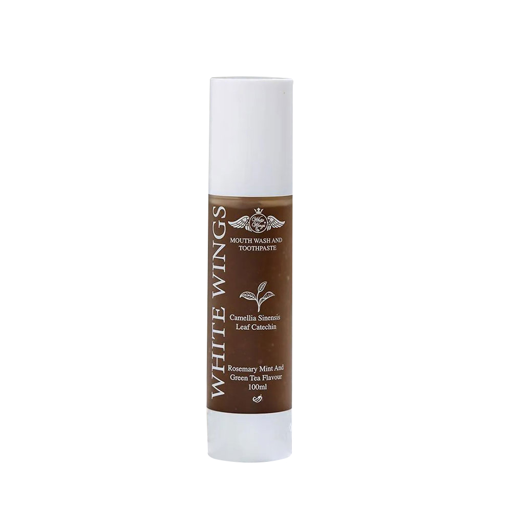WW_GreenTea_AD White Wings 白色翅膀 綠茶兒茶素潔牙液 100ml