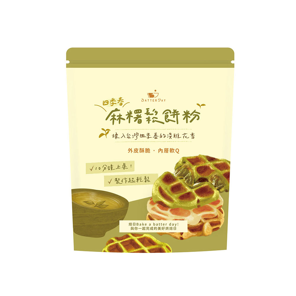 BatterDay_QPancake_T_AD BatterDay 焙日 四季春麻糬鬆餅粉 500g